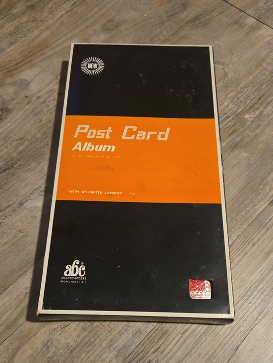ABC Atlantic Binders Other - Vintage Post Card Album With European Postcards